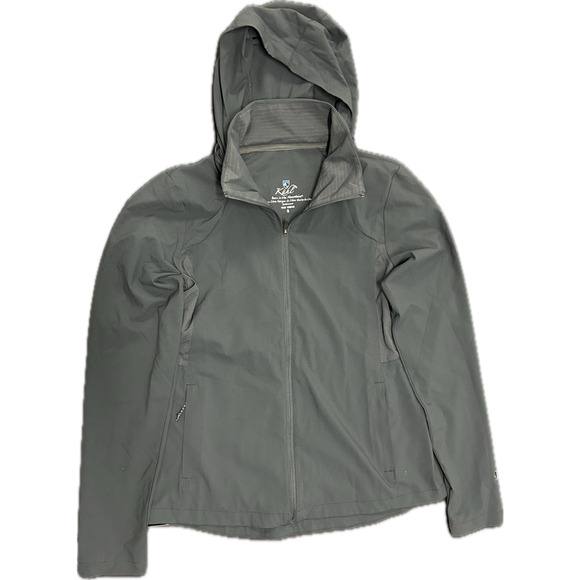 Kuhl Women's Bandita Lightweight Front Zip Jacket Gray Stowable Hood UPF 50 Sz S - Picture 1 of 14